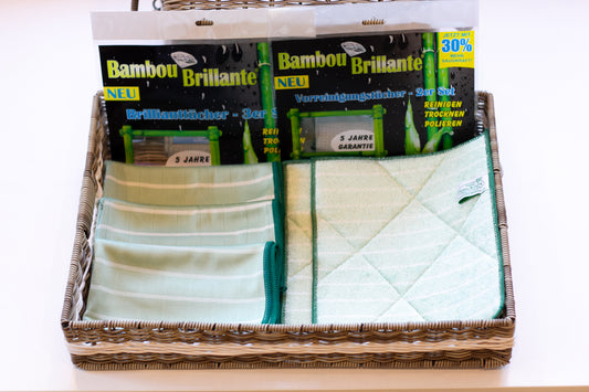 Bambou Brillante Vorteils-Set 2 - Cleanfaser