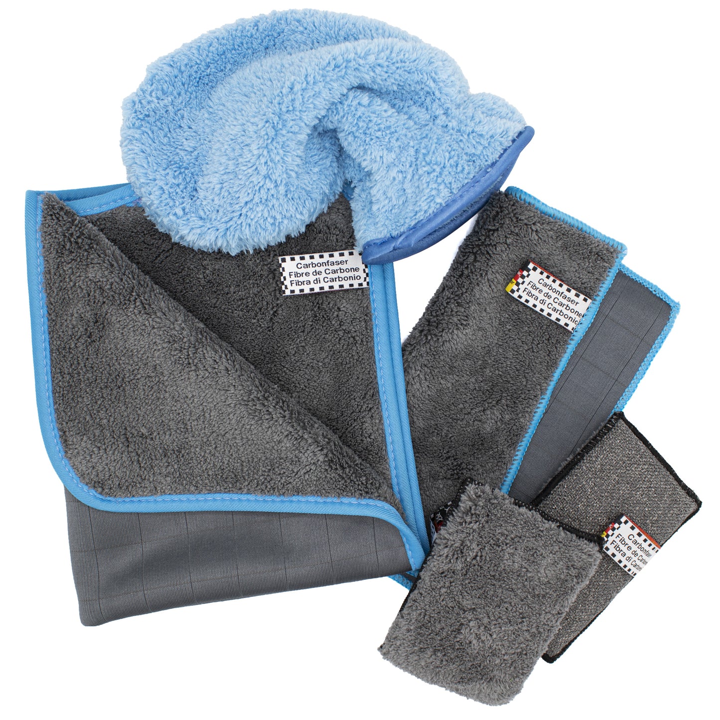 Mikrofaser Reinigungsset für Fahrrad / E-Bike / Mountainbike - Cleanfaser