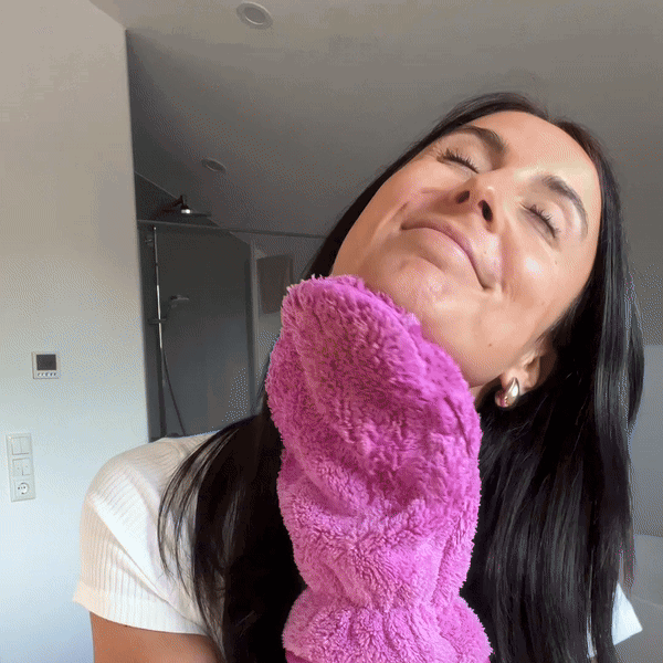 Flauschi Mikrofaser Reinigungshandschuh, Staubmagnet für Haus, blau - Cleanfaser