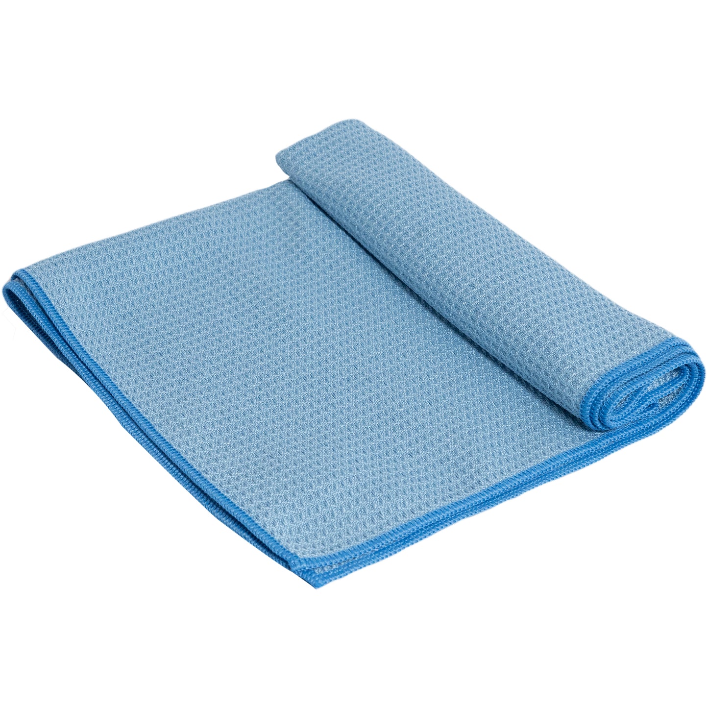 Fenster Waffeltuch zum trocknen, Fenster und Spiegel streifenfrei, blau, ca. 45x60 cm, Aqua - Cleanfaser