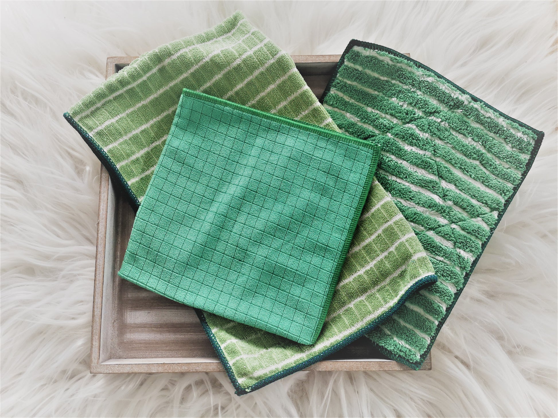Küchenputz Set Sabrina, Bambou Brillante - Cleanfaser