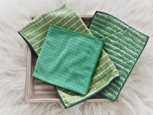 Küchenputz Set Sabrina, Bambou Brillante - Cleanfaser
