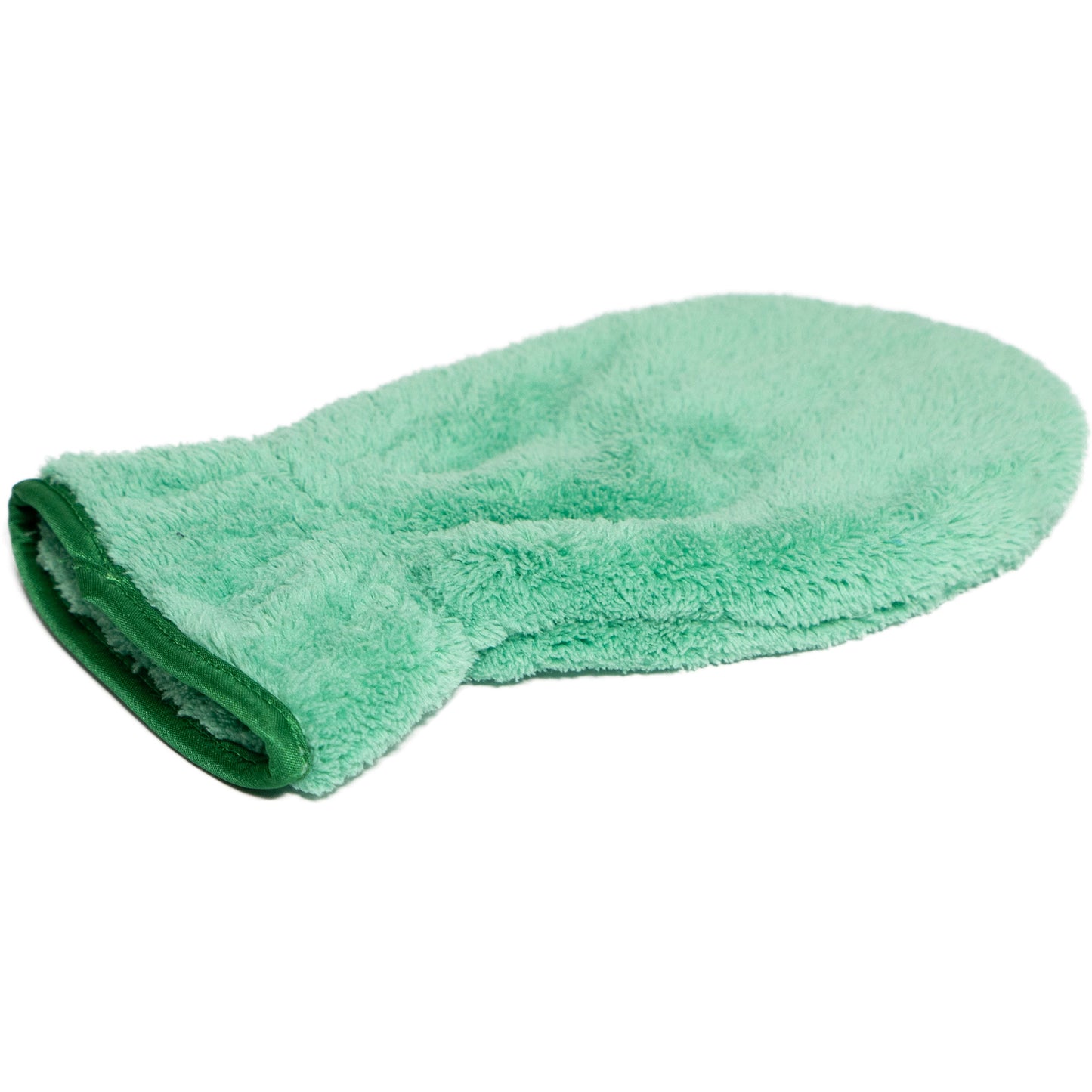 Flauschi Mikrofaser Reinigungshandschuh, Staubmagnet für Haus, grün - Cleanfaser