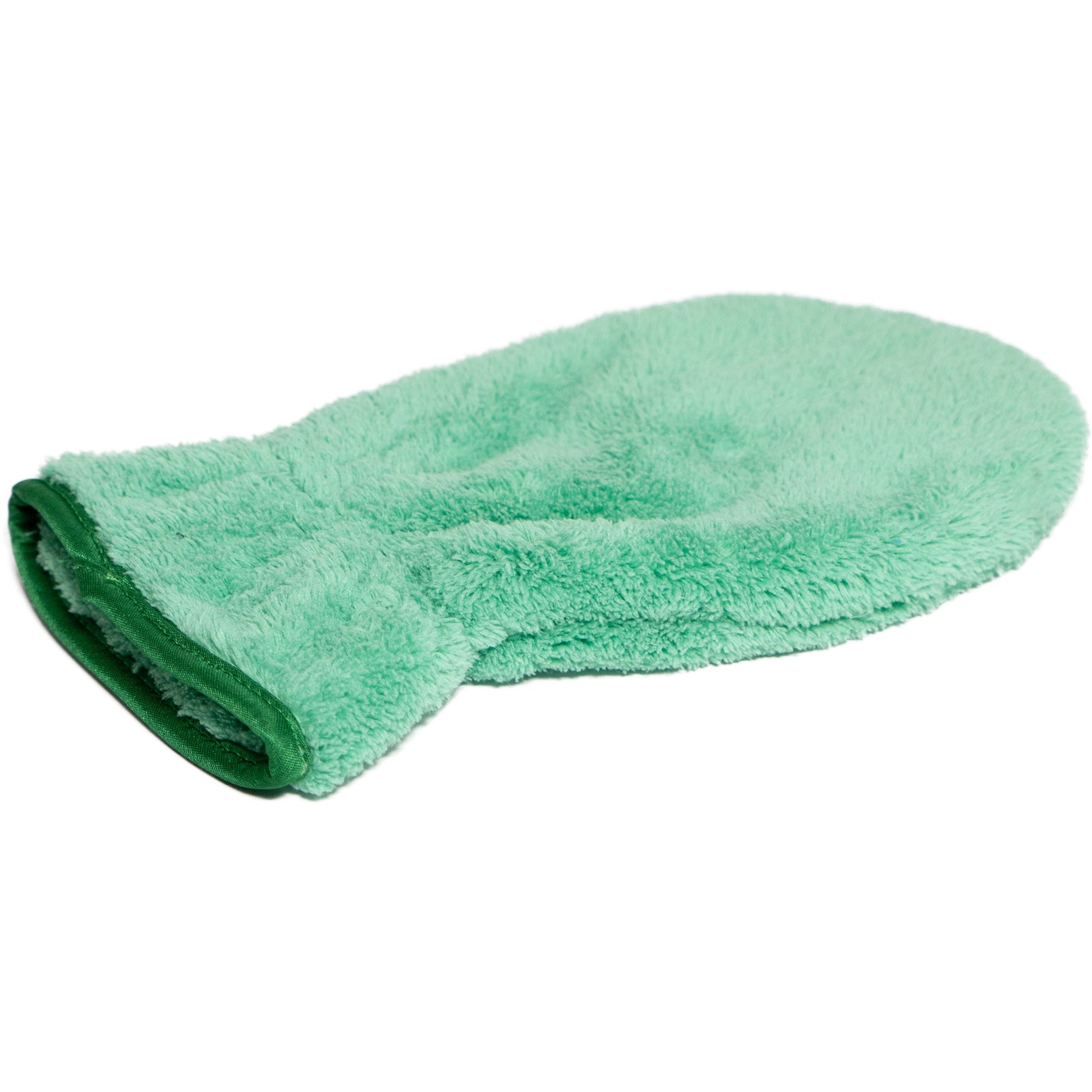Flauschi Mikrofaser Reinigungshandschuh, Staubmagnet für Haus, grün - Cleanfaser