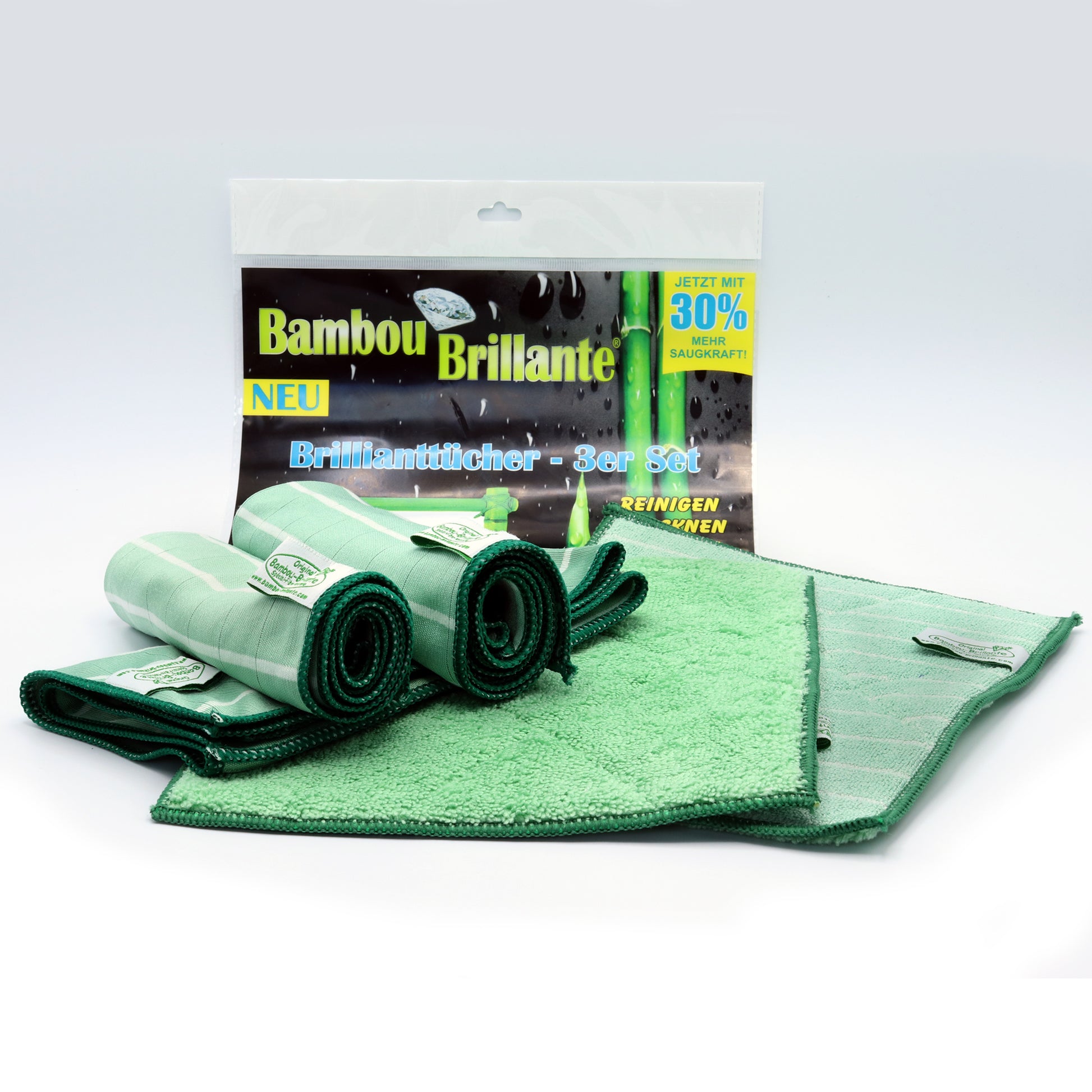 Bambou Brillante Vorteils-Set 2 - Cleanfaser