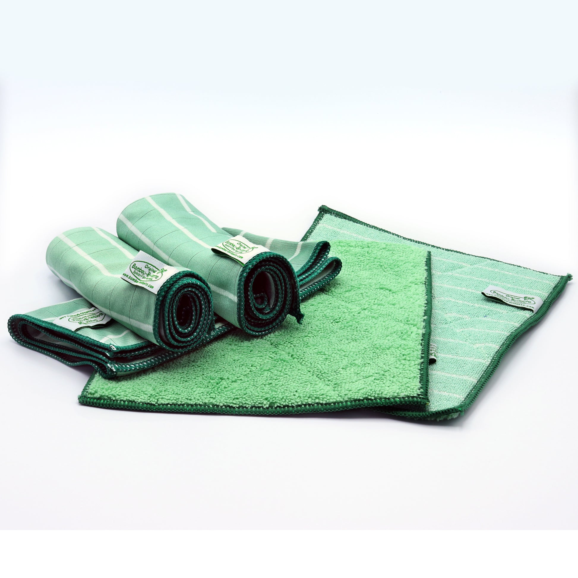 Bambou Brillante Fenster-Putz Starter Set, Fensterputzen leicht gemach – Cleanfaser