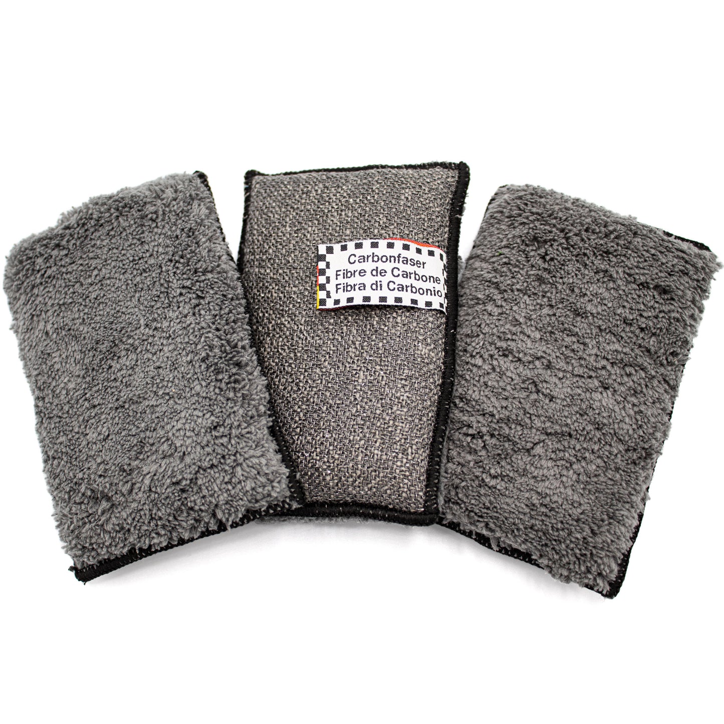 Carbon und Mikrofaser Schwamm · 3er Set - Cleanfaser